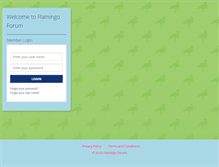 Tablet Screenshot of flamingoforum.com